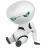 Sad Robot Icon 48x48 png
